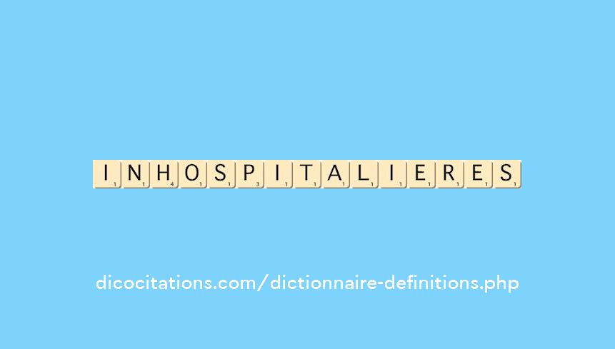 inhospitalieres inhospitalieres