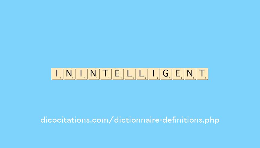 inintelligent inintelligent