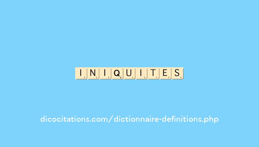 iniquites