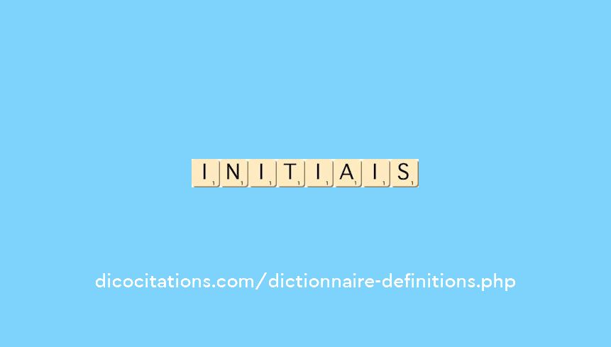 initiais initiais