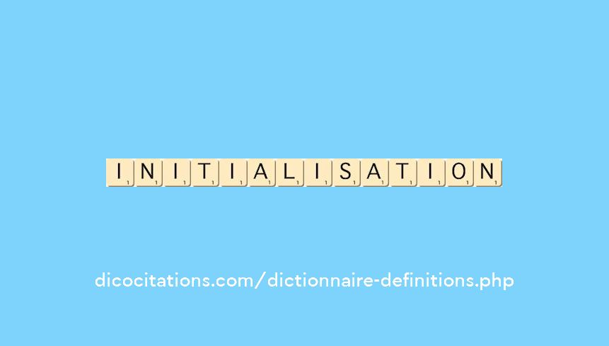 initialisation