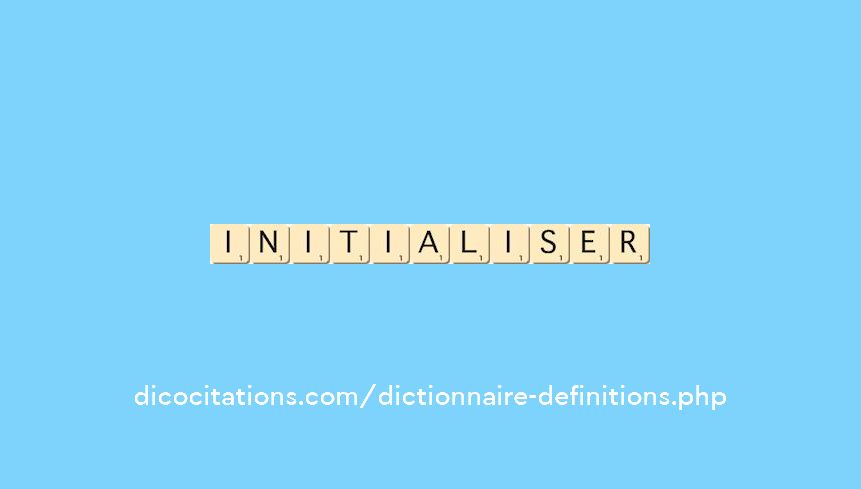 initialiser initialiser