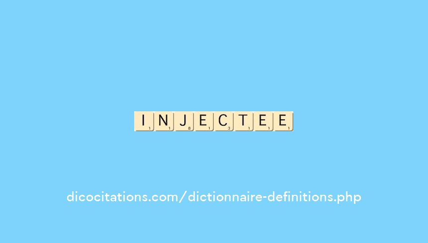 injectee injectee