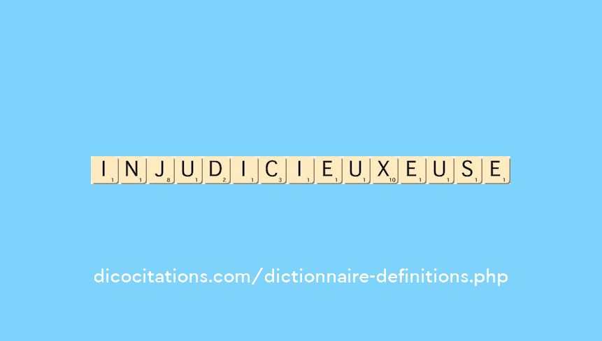injudicieux--euse