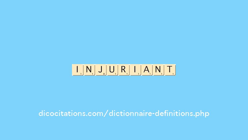 injuriant injuriant