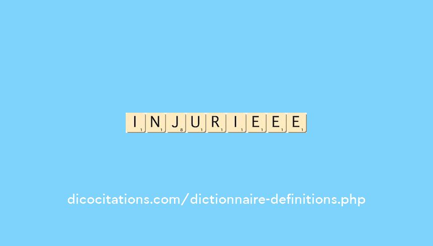 injurie--ee