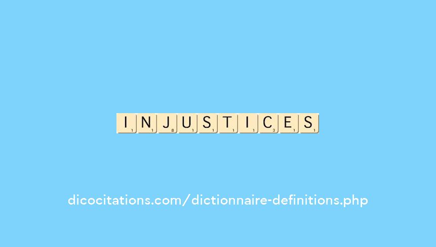 injustices injustices