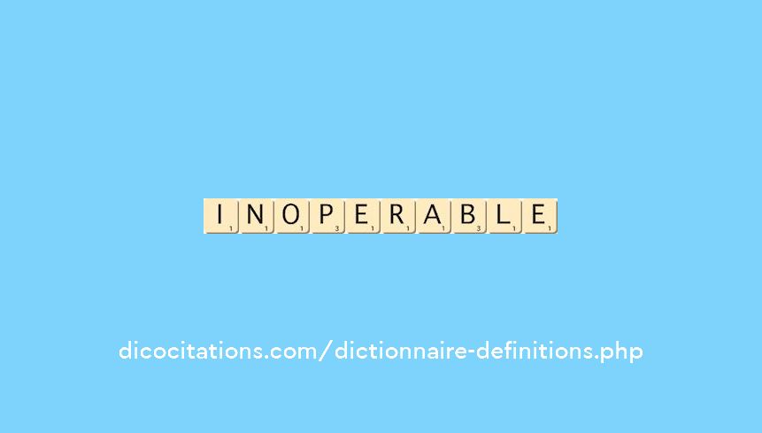 inoperable