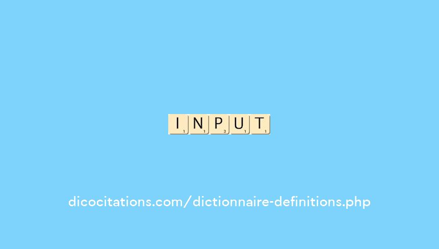 input input