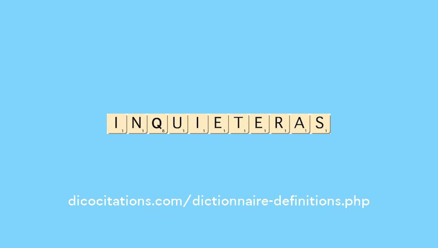 inquieteras inquieteras