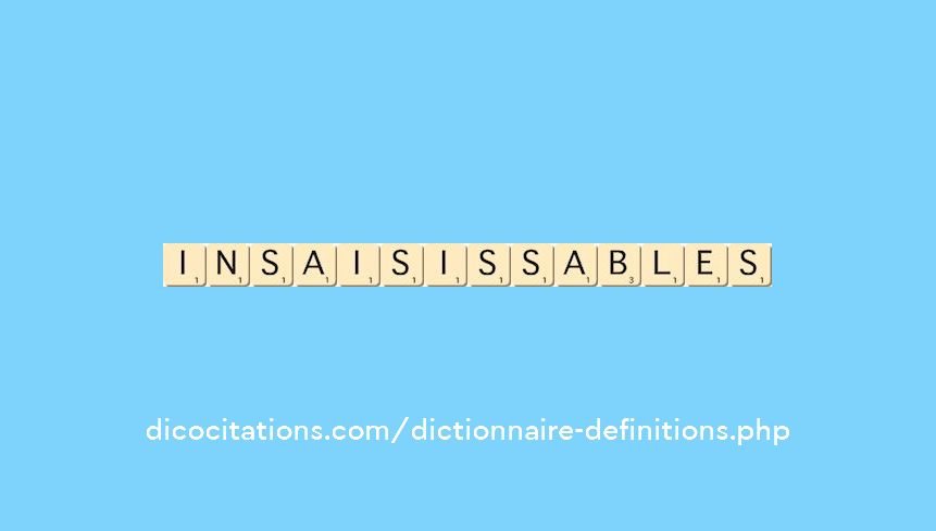 insaisissables insaisissables