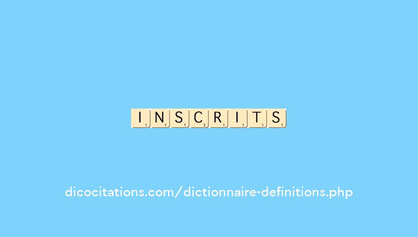inscrits inscrits