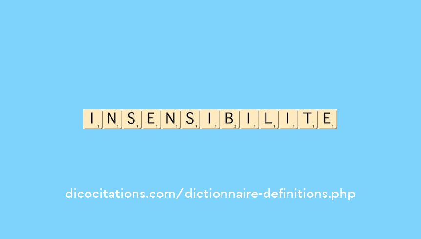insensibilite