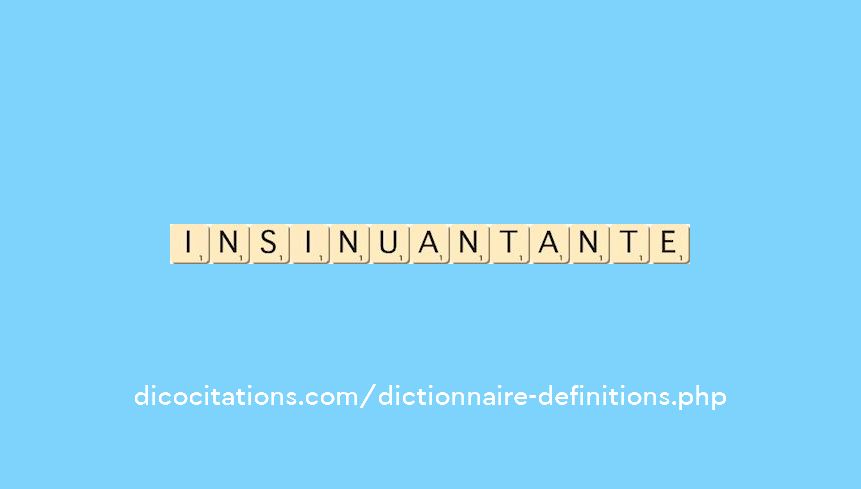 insinuant--ante