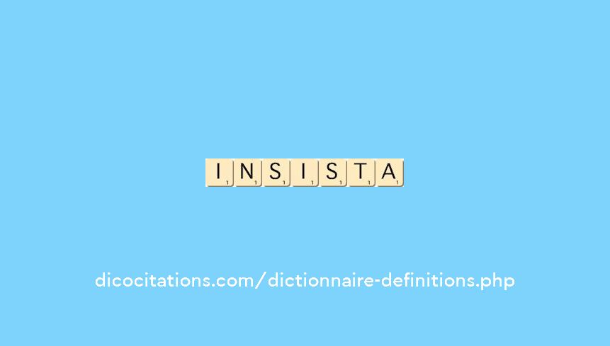 insista insista