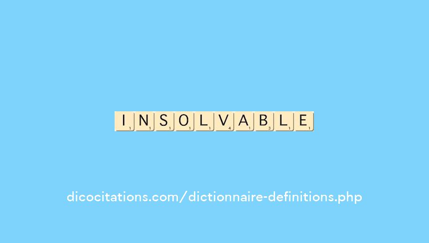 insolvable