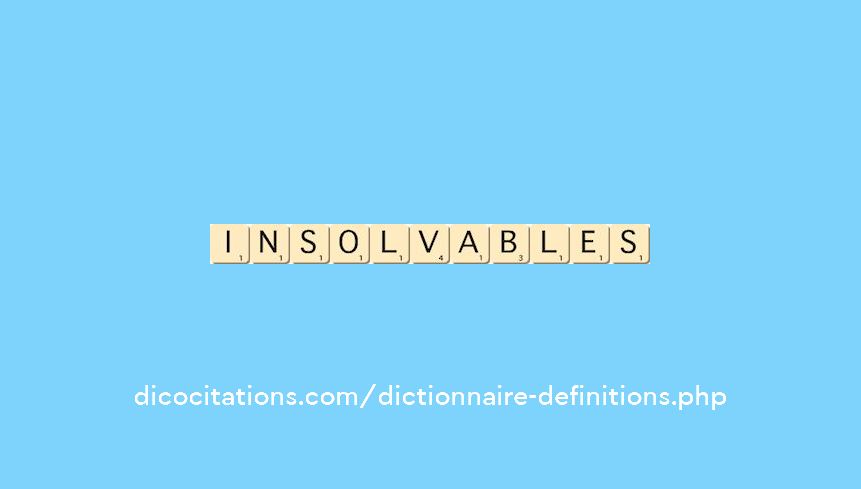 insolvables insolvables