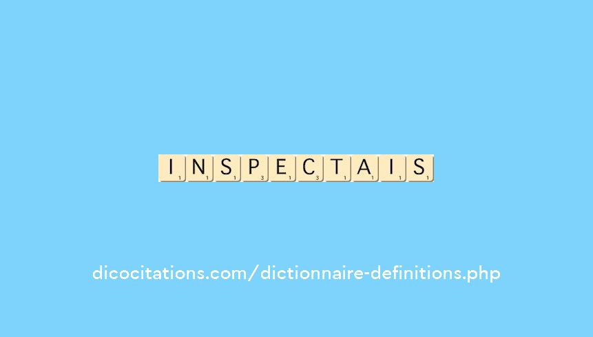 inspectais inspectais