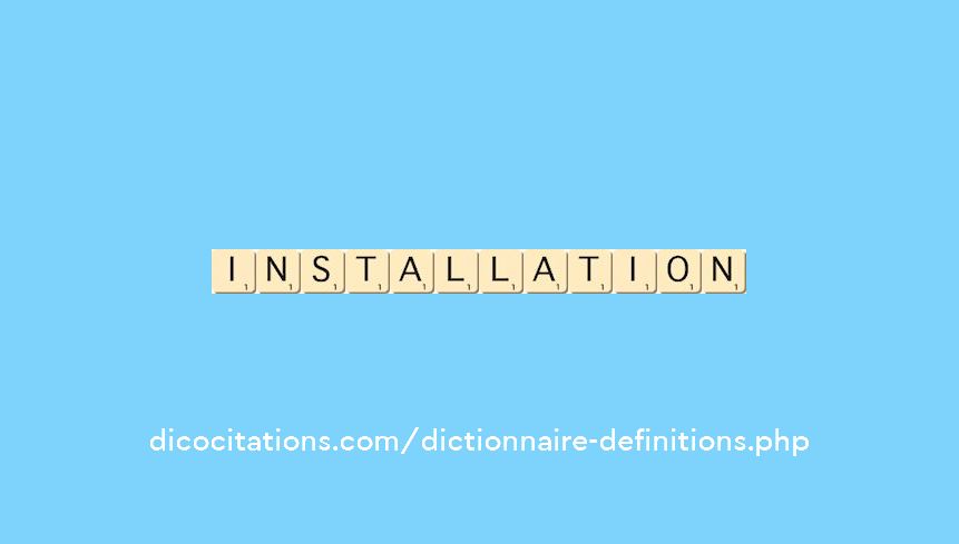 installation installation