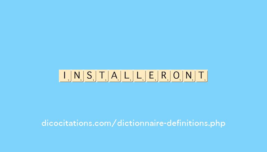 installeront installeront