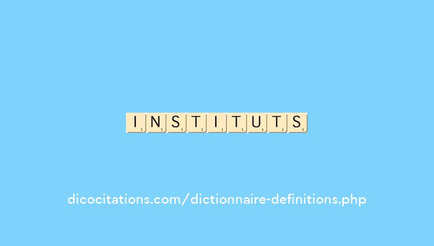 instituts instituts