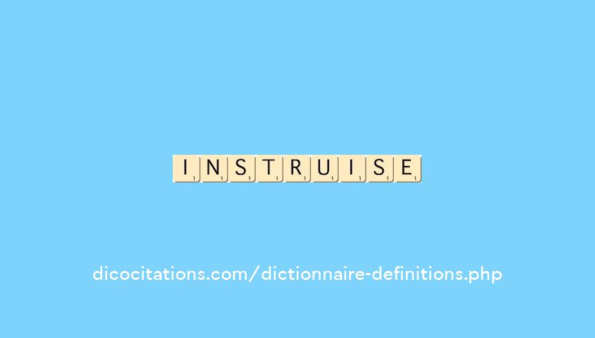 instruise instruise