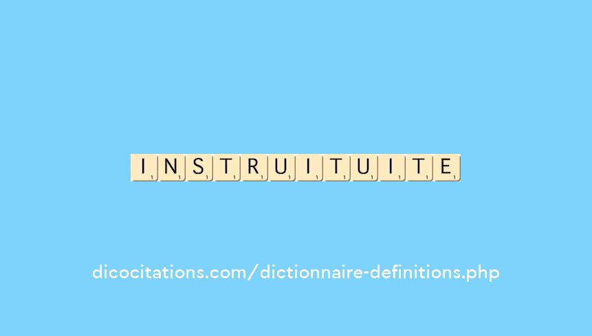 instruit--uite
