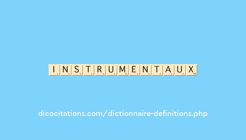 instrumentaux instrumentaux