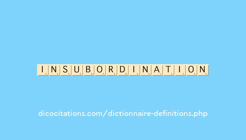 insubordination