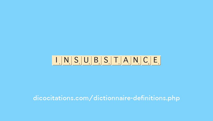 insubstance