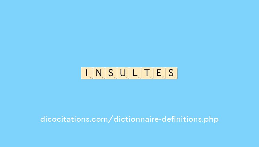 insultes insultes