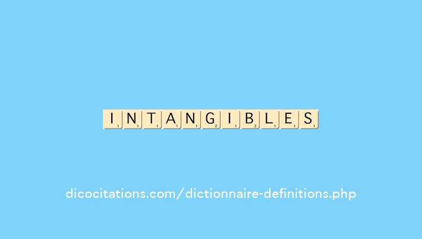 intangibles intangibles