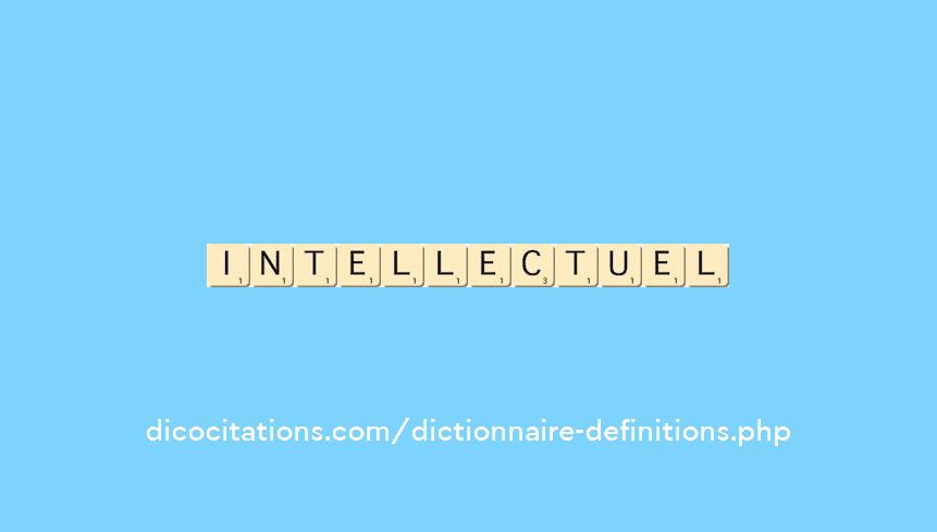 intellectuel intellectuel