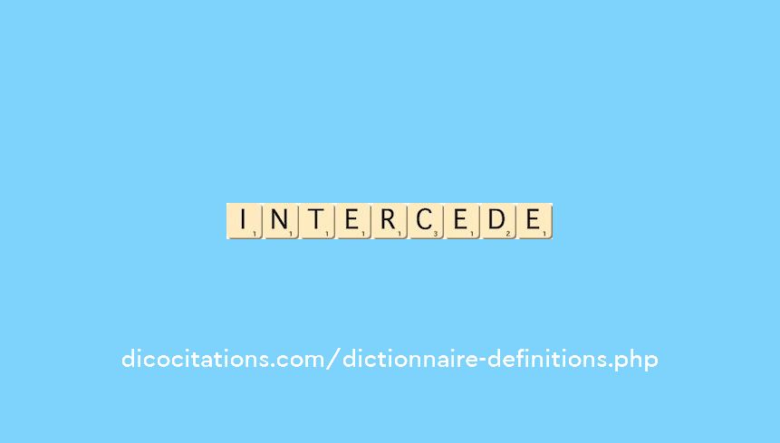 intercede intercede