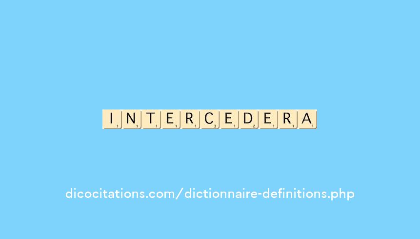 intercedera intercedera