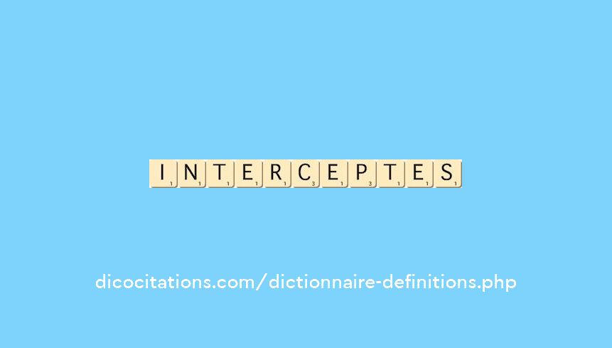 interceptes interceptes