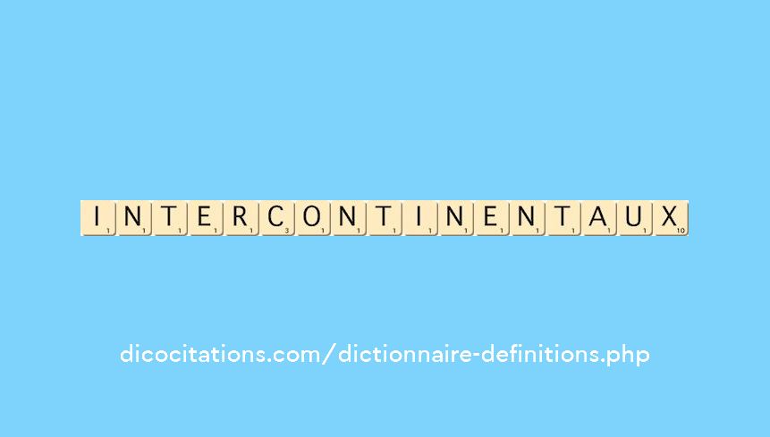 intercontinentaux intercontinentaux