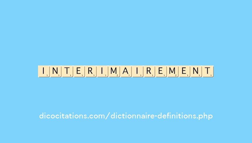 interimairement