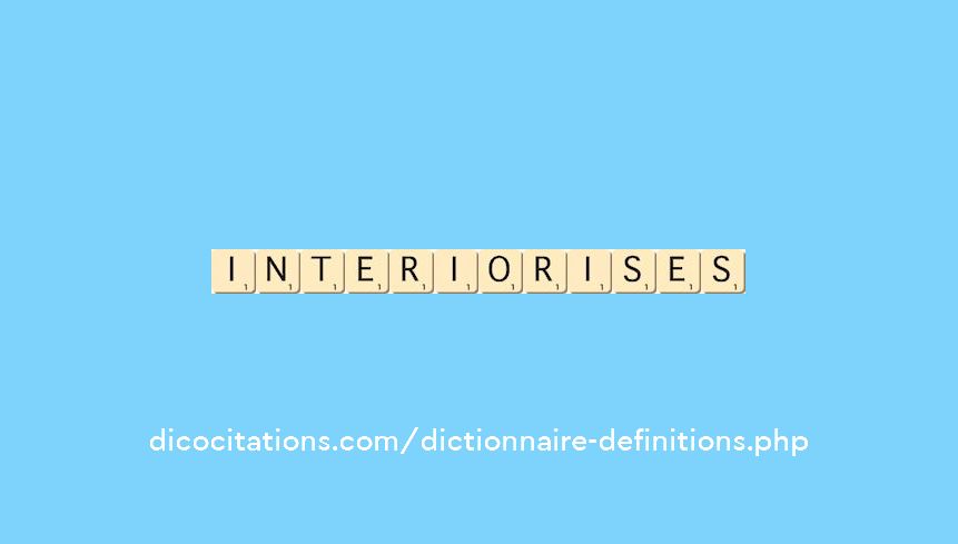 interiorises