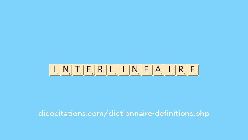 interlineaire