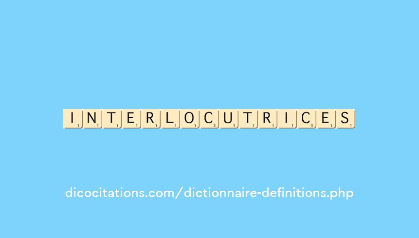 interlocutrices interlocutrices