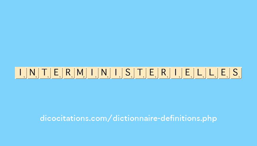 interministerielles interministerielles