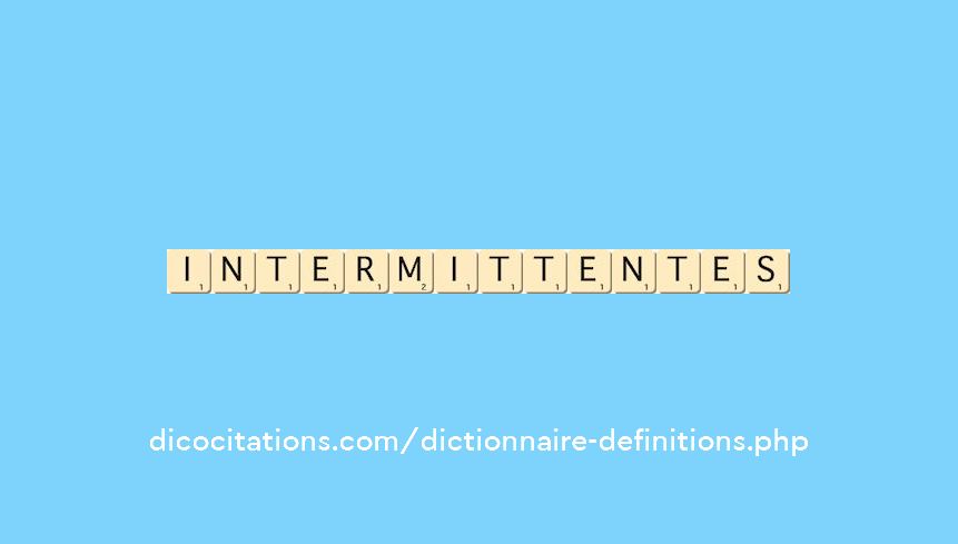 intermittentes intermittentes