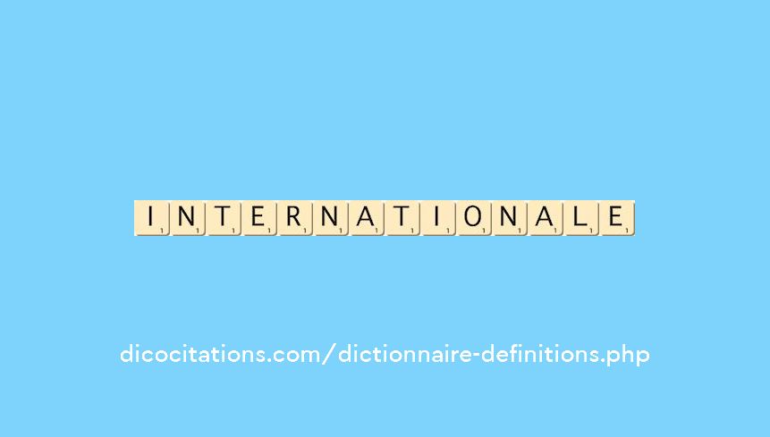 internationale internationale