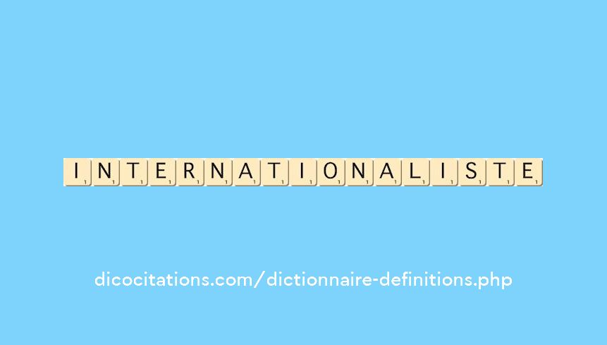 internationaliste internationaliste