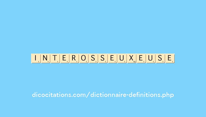 interosseux--euse