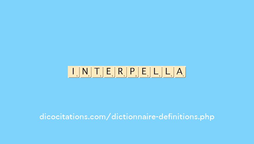 interpella interpella