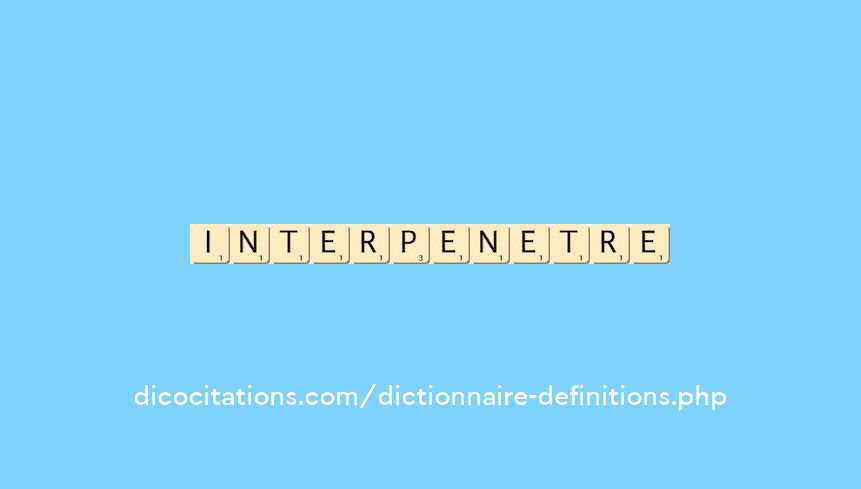 interpenetre interpenetre