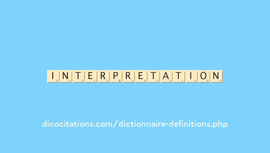 interpretation