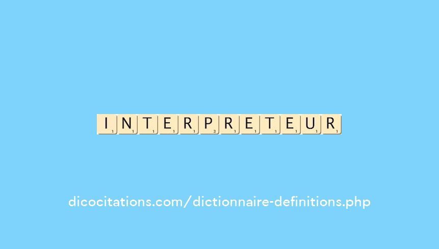 interpreteur